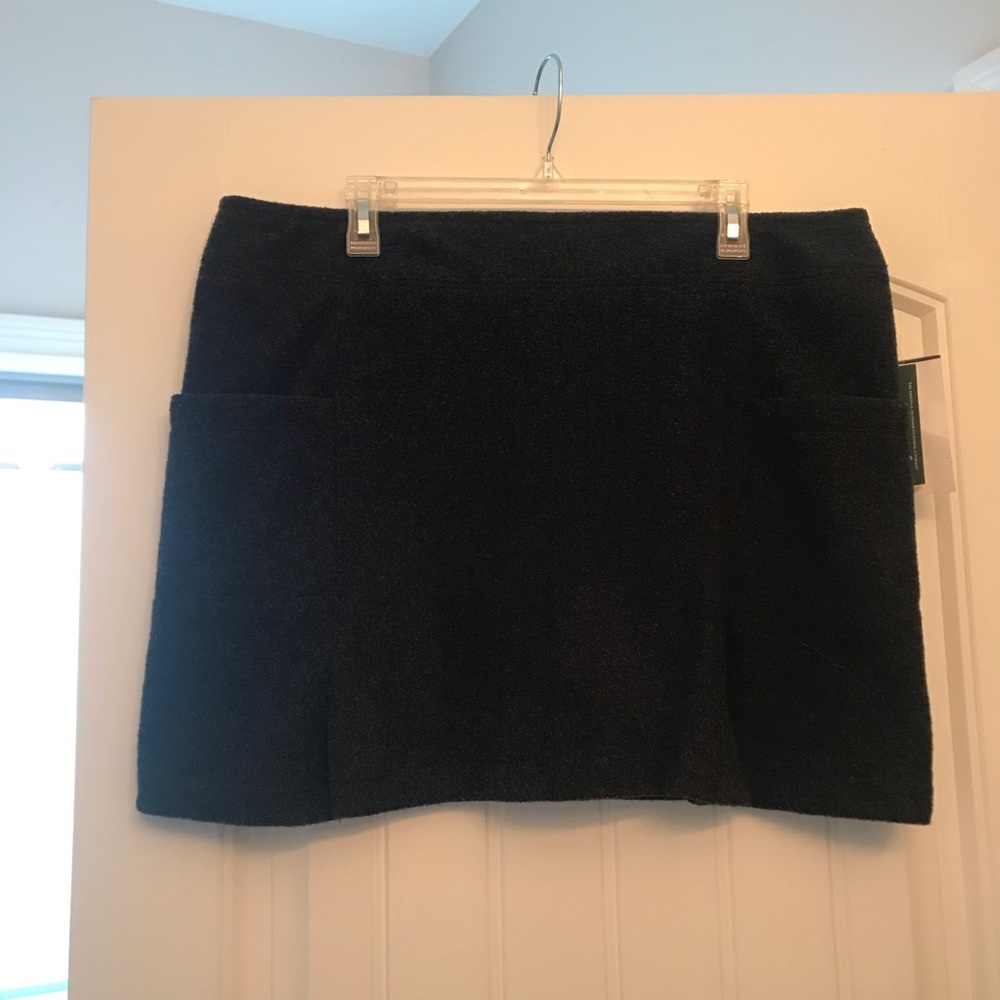 NWT Woolrich dark grey wool skirt